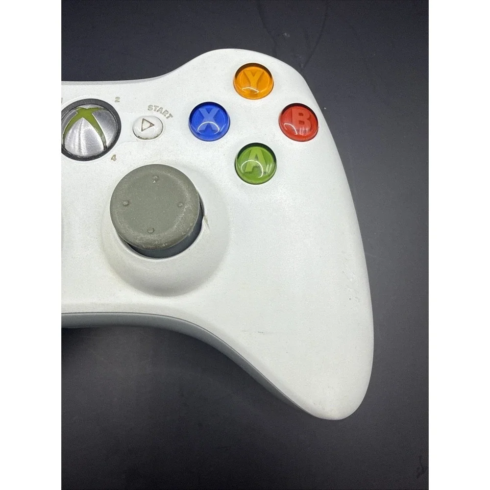 Xbox 360 White Wireless Controller Microsoft Official Gamepad EUC